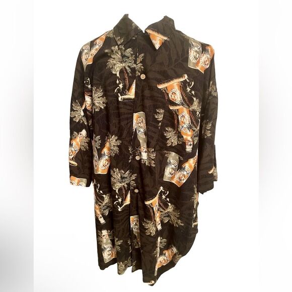 COPY - Puritan Hawaiian shirt tropical Sport Beer drink Resort Beach men’s L - Picture 3 of 8